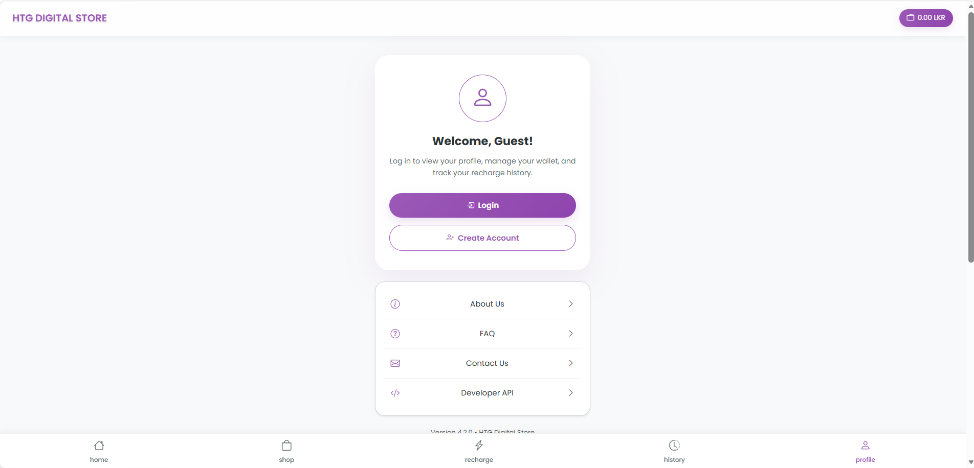 HTG TopUp Commerce Platform gallery image