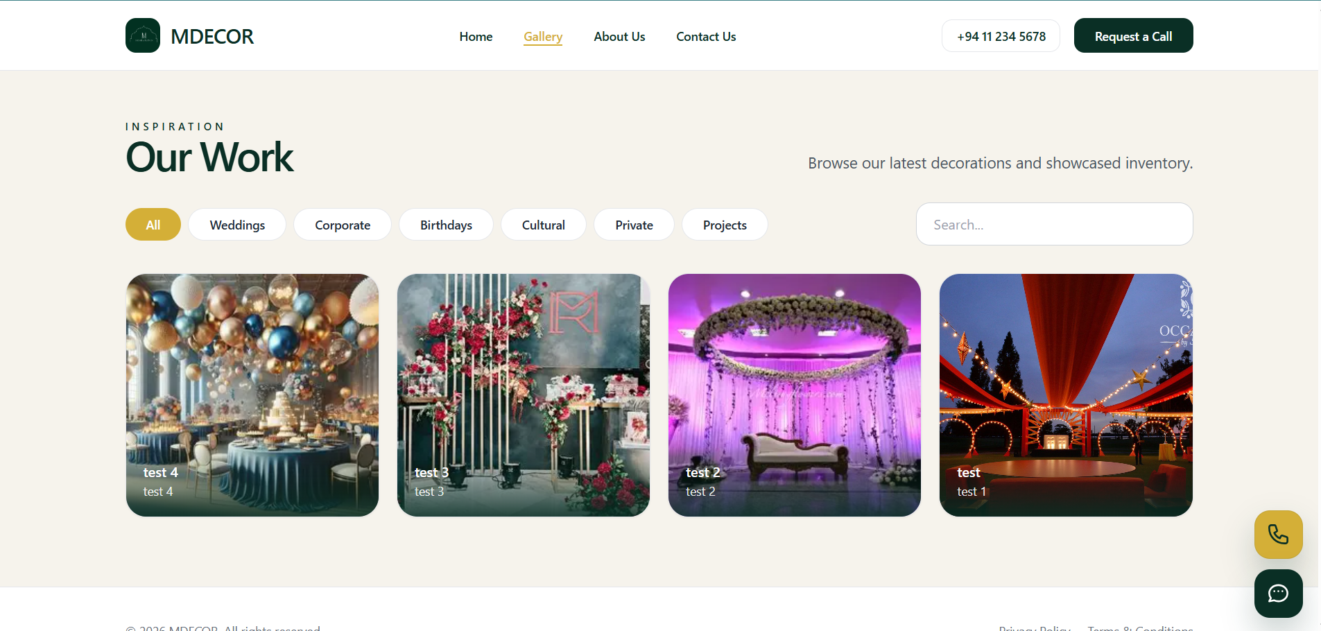 MDECOR – Event Decor Booking & Operations Management System gallery image
